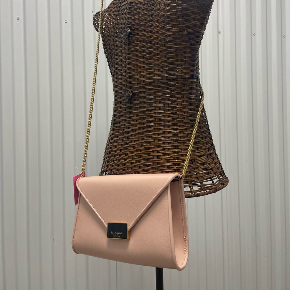 NWT Kate Spade Anna Medium Envelope Bag in Mochi Pink Color - Picture 9 of 15